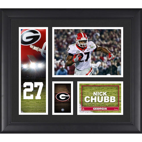 Nick Chubb Georgia Bulldogs Framed 15'' x 17'' Player Collage