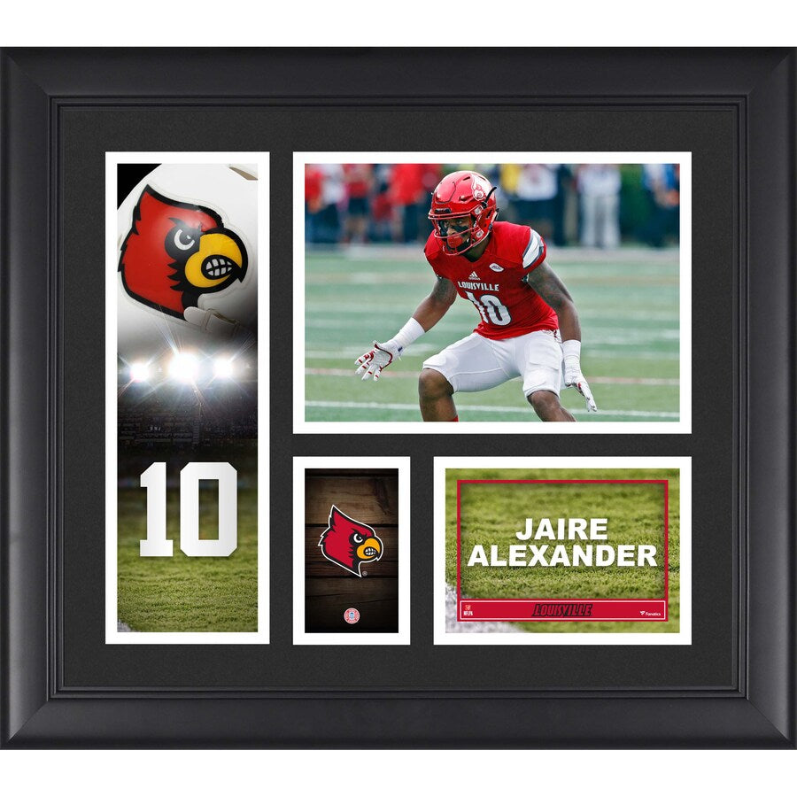 Jaire Alexander Louisville Cardinals Framed 15'' x 17'' Player Collage