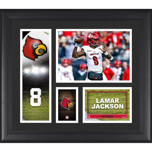Lamar Jackson Louisville Cardinals Framed 15'' x 17'' Player Collage