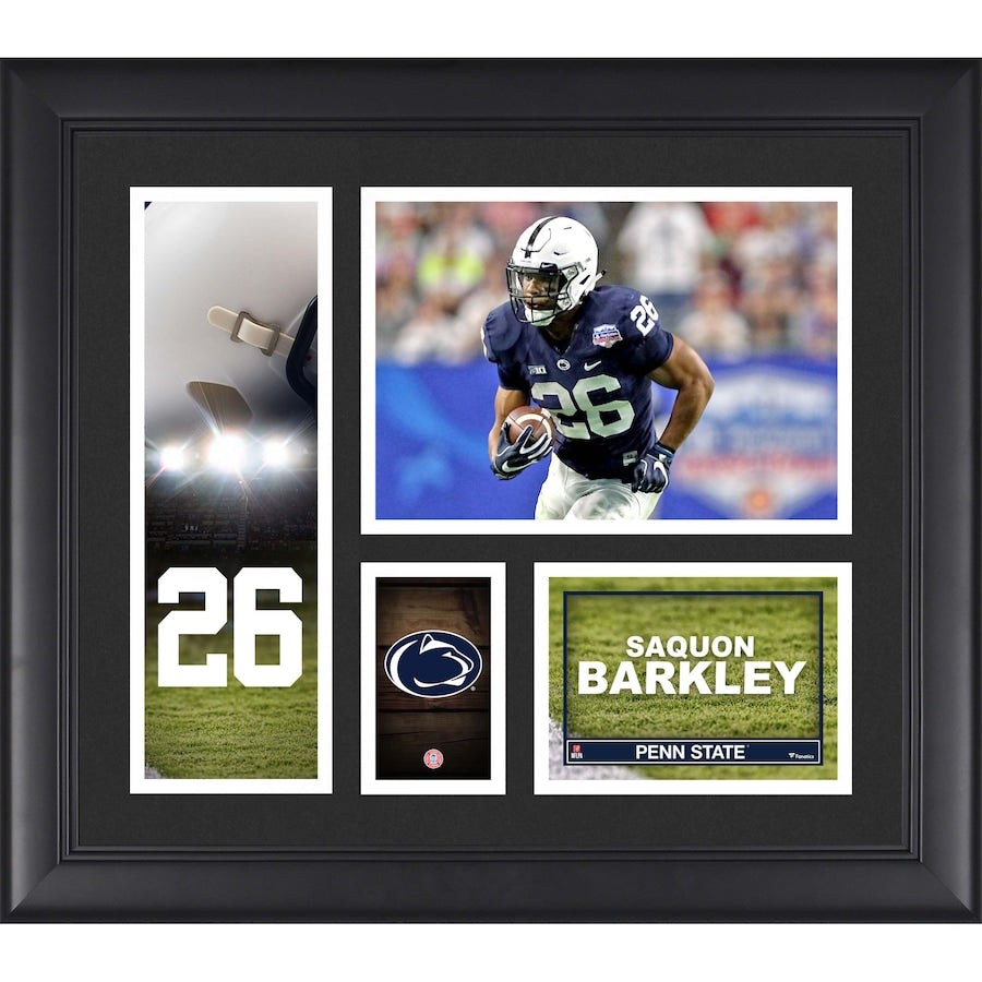 Saquon Barkley Penn State Nittany Lions Framed 15'' x 17'' Player Collage