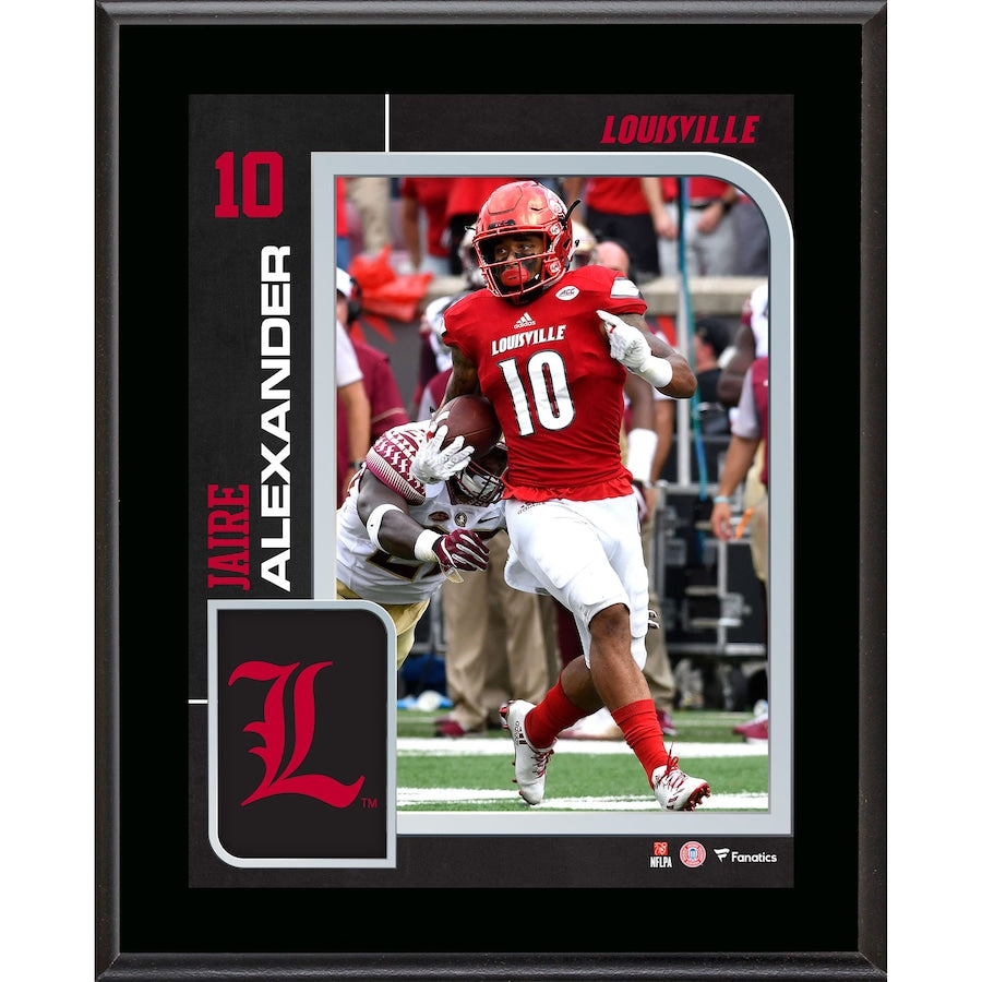 Jaire Alexander Louisville Cardinals 10.5'' x 13'' Sublimated Player Plaque