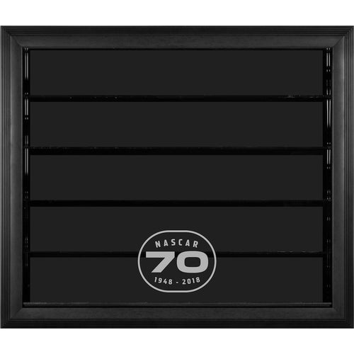 NASCAR Framed 70th Anniversary Logo 1:24 Scale Die-Cast 10 Car Display Case