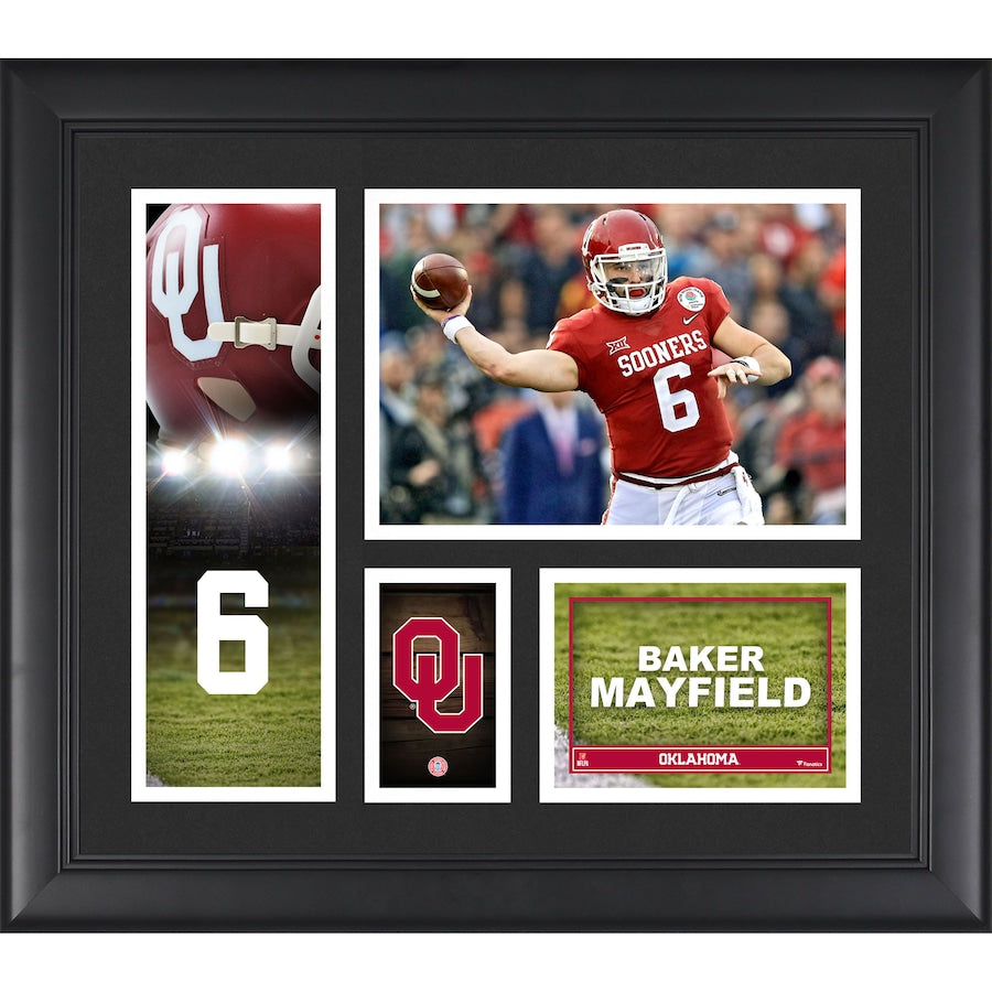 Baker Mayfield Oklahoma Sooners Framed 15'' x 17'' Player Collage