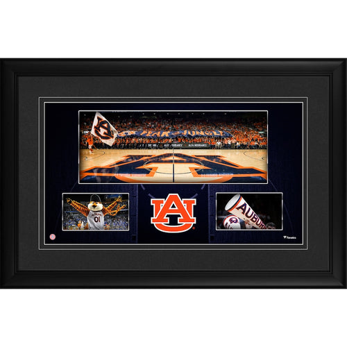 Auburn Tigers Framed 10'' x 18'' Auburn Arena Panoramic Collage