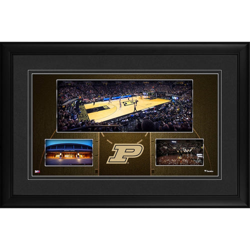 Purdue Boilermakers Framed 10'' x 18'' Mackey Arena Panoramic Collage