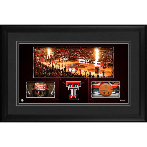 Texas Tech Red Raiders Framed 10'' x 18'' United Supermarkets Arena Panoramic Collage