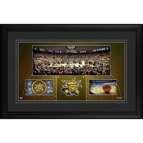 Wichita State Shockers Framed 10'' x 18'' Charles Koch Arena Panoramic Collage
