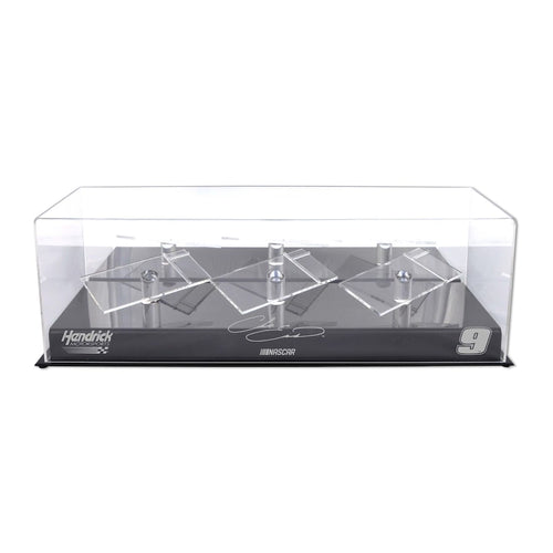 Chase Elliott #9 Hendrick Motorsports 3 Car 1/24 Scale Die Cast Display Case With Platforms