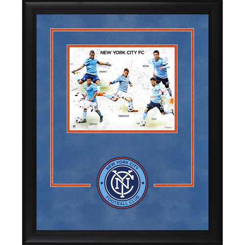 New York City FC Deluxe Framed 8'' x 10'' Players Collage