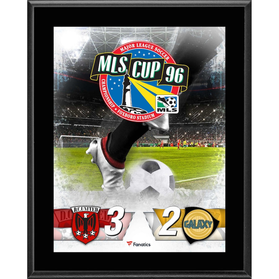 D.C. United vs. LA Galaxy 10.5'' x 13'' 1996 MLS Cup Sublimated Plaque