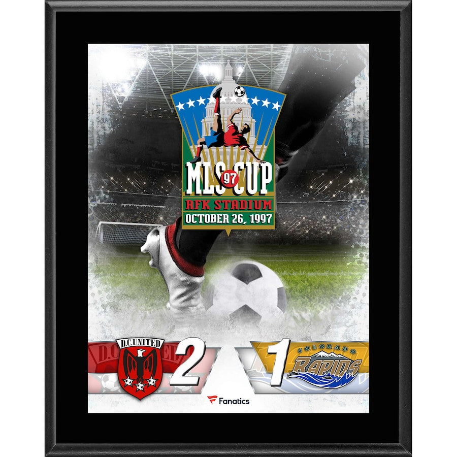 D.C. United vs. Colorado Rapids 10.5'' x 13'' 1997 MLS Cup Sublimated Plaque