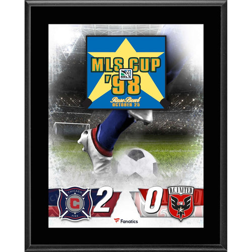 Chicago Fire vs. D.C. United 10.5'' x 13'' 1998 MLS Cup Sublimated Plaque