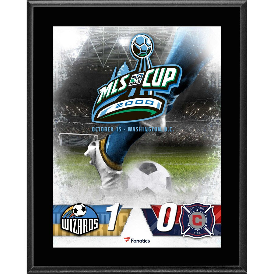 Kansas City Wizards vs. Chicago Fire 10.5'' x 13'' 2000 MLS Cup Sublimated Plaque