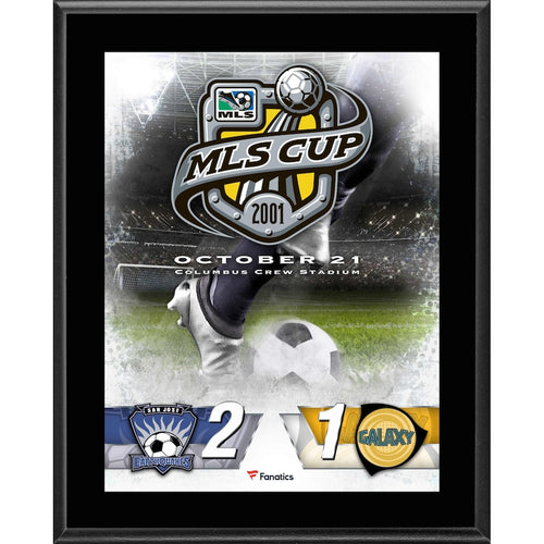 San Jose Earthquakes vs. LA Galaxy 10.5'' x 13'' 2001 MLS Cup Sublimated Plaque