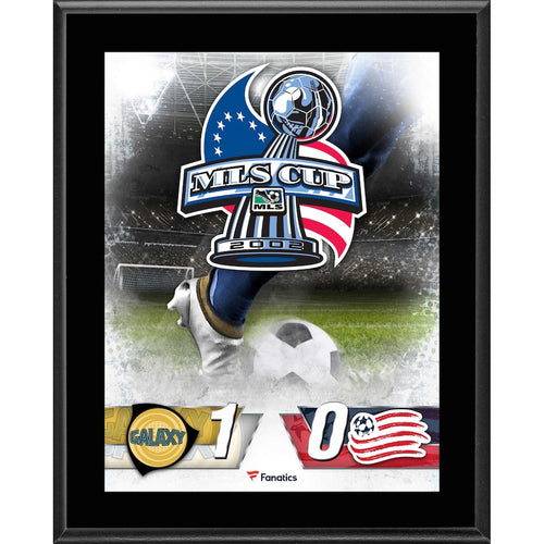 LA Galaxy vs. New England Revolution 10.5'' x 13'' 2002 MLS Cup Sublimated Plaque