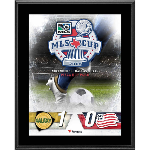 LA Galaxy vs. New England Revolution 10.5'' x 13'' 2005 MLS Cup Sublimated Plaque