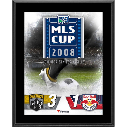 Columbus Crew vs. New York Red Bulls 10.5'' x 13'' 2008 MLS Cup Sublimated Plaque