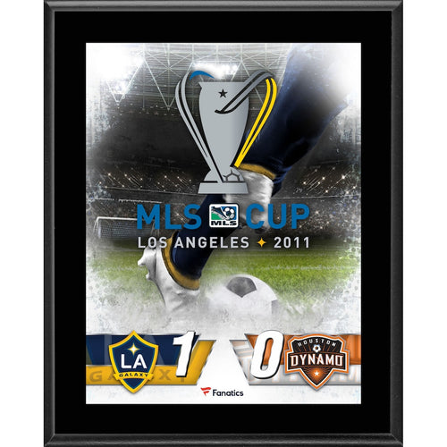 LA Galaxy vs. Houston Dynamo 10.5'' x 13'' 2011 MLS Cup Sublimated Plaque