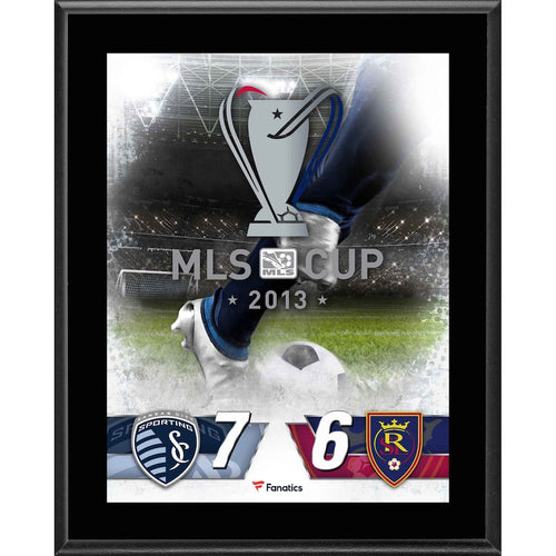 Sporting Kansas City vs. Real Salt Lake 10.5'' x 13'' 2013 MLS Cup Sublimated Plaque