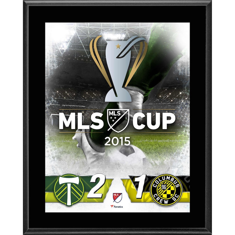 Portland Timbers vs. Columbus Crew 10.5'' x 13'' 2015 MLS Cup Sublimated Plaque
