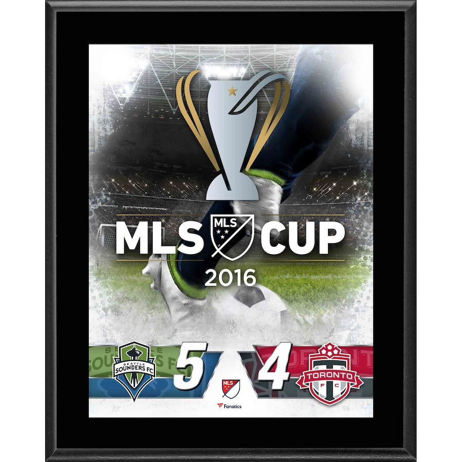 Seattle Sounders vs. Toronto FC 10.5'' x 13'' 2016 MLS Cup Sublimated Plaque