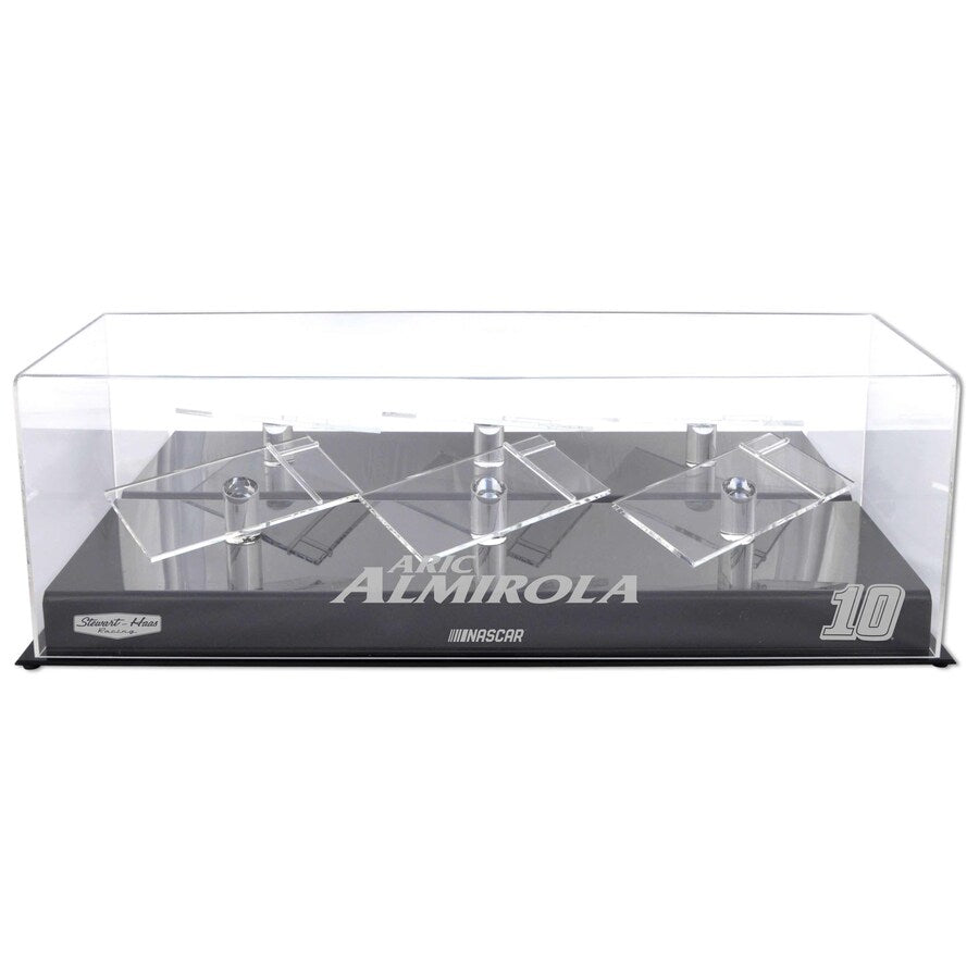 Aric Almirola #10 Stewart-Haas Racing 3 Car 1/24 Die Cast Display Case