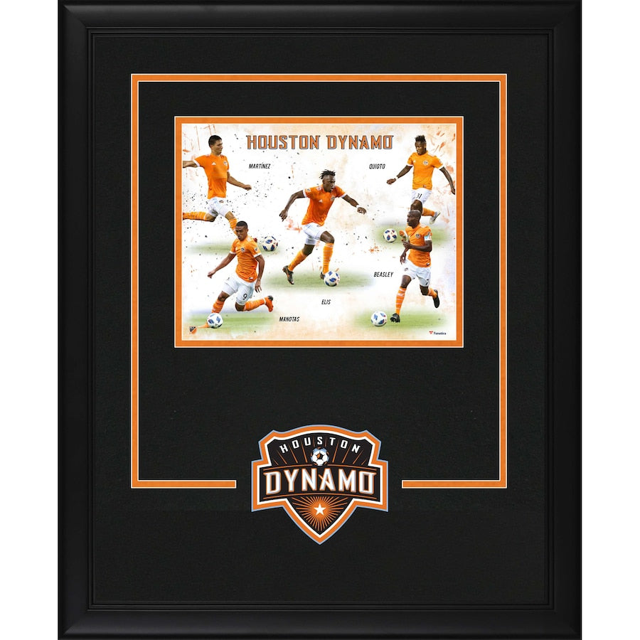 Houston Dynamo Deluxe Framed 8'' x 10'' Players Collage