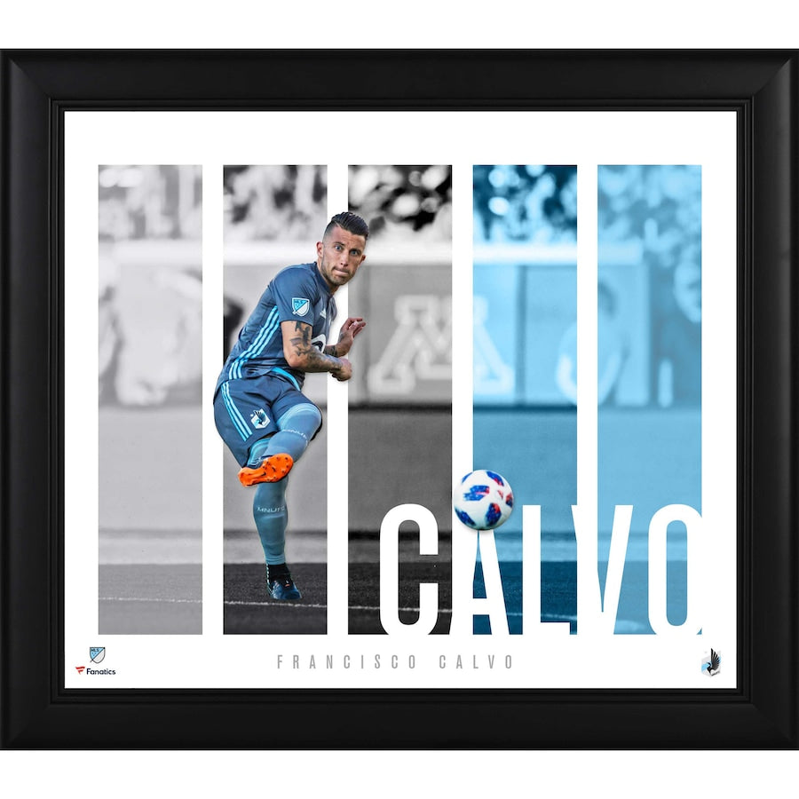 Francisco Calvo Minnesota United FC Framed 15'' x 17'' Player Panel Collage