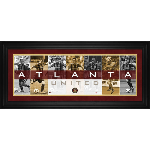 Atlanta United FC Framed 10'' x 30'' Player Panoramic Collage