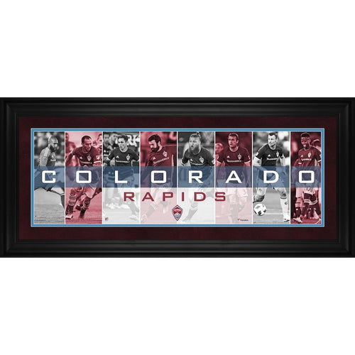 Colorado Rapids Framed 10'' x 30'' Player Panoramic Collage