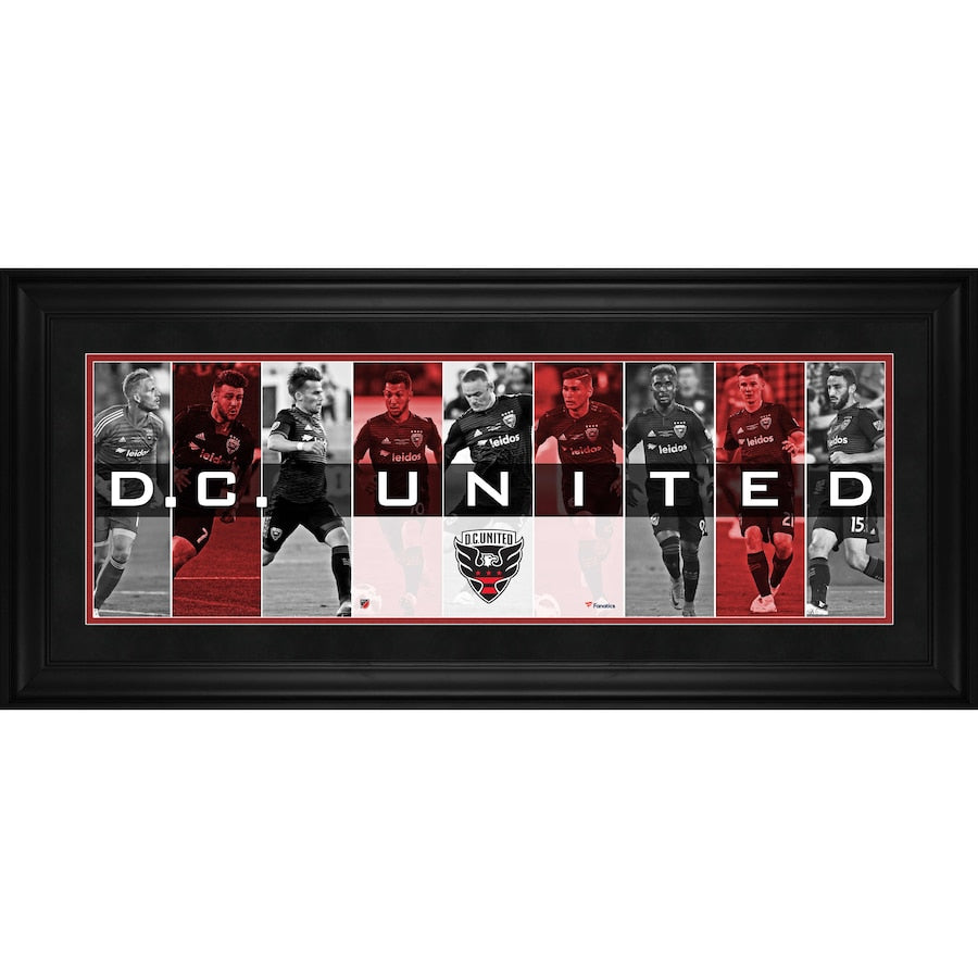 D.C. United Framed 10'' x 30'' Player Panoramic Collage