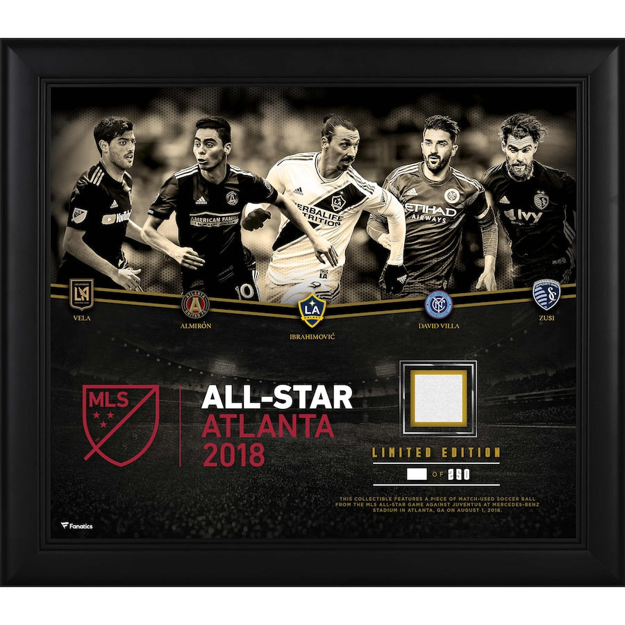 2018 MLS All-Star Game Framed 15'' x 17'' Collage with a Piece of Game-Used Soccer Ball - Limited Edition of 250