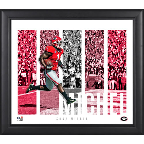 Sony Michel Georgia Bulldogs Framed 15'' x 17'' Player Panel Collage