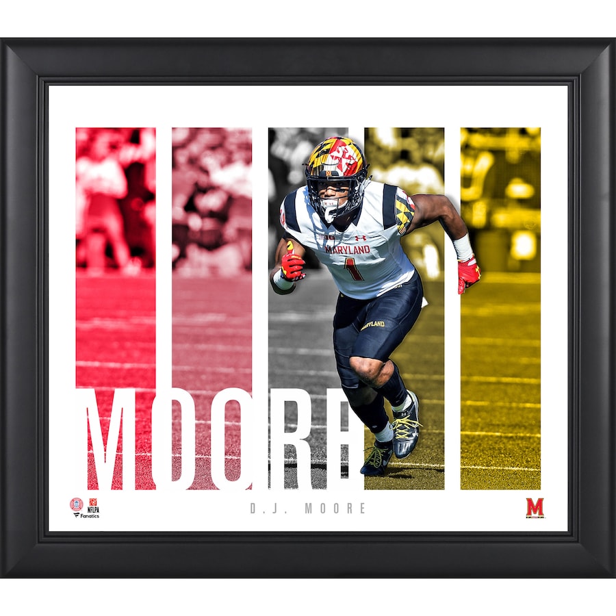 DJ Moore Maryland Terrapins Framed 15'' x 17'' Player Panel Collage