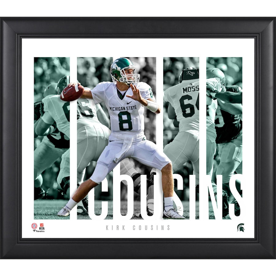 Kirk Cousins Michigan State Spartans Framed 15'' x 17'' Player Panel Collage