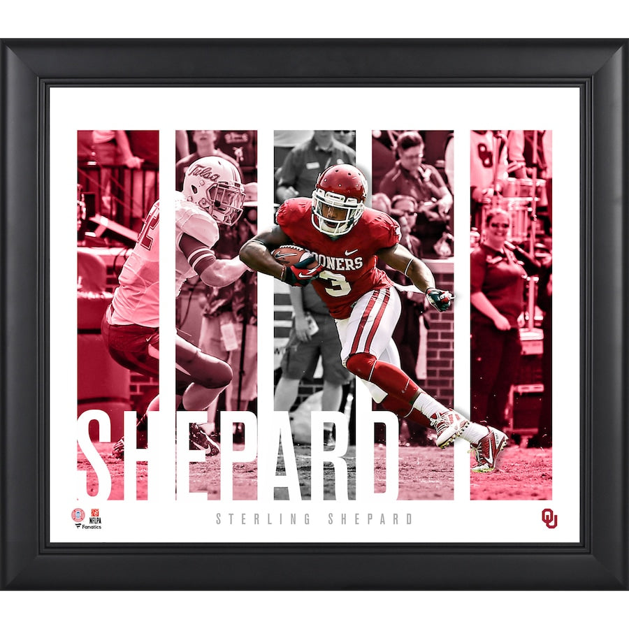 Sterling Shepard Oklahoma Sooners Framed 15'' x 17'' Player Panel Collage