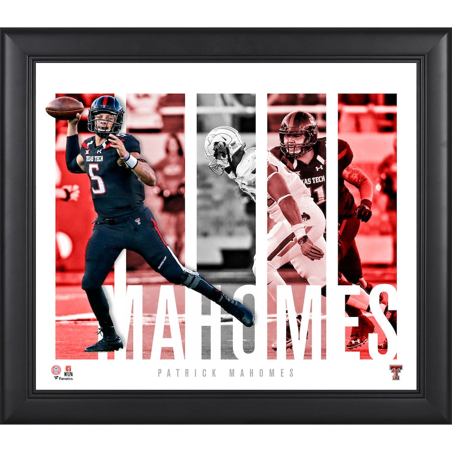 Patrick Mahomes Texas Tech Red Raiders Framed 15'' x 17'' Player Panel Collage