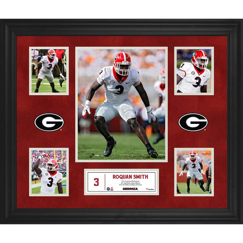 Roquan Smith Georgia Bulldogs Framed 23'' x 27'' 5-Photo Collage