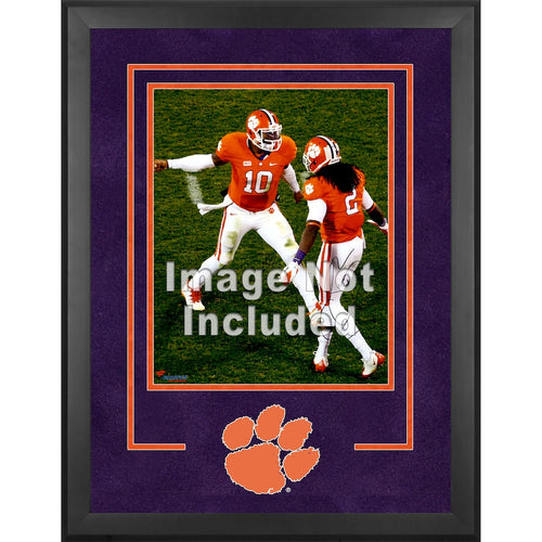 Clemson Tigers Deluxe 16'' x 20'' Vertical Photograph Frame with Team Logo