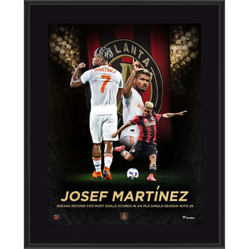 Josef Martinez Atlanta United FC 10.5'' x 13'' MLS Single-Season Goal Record Sublimated Plaque