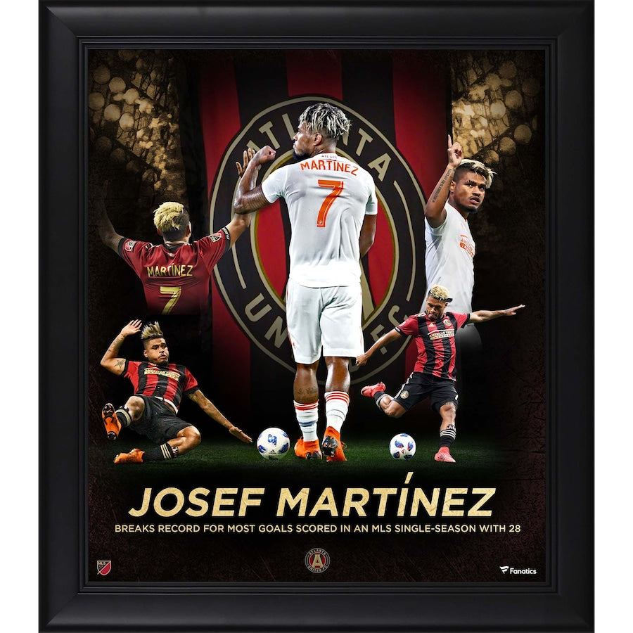 Josef Martinez Atlanta United FC 15'' x 17'' MLS Single-Season Goal Record Collage