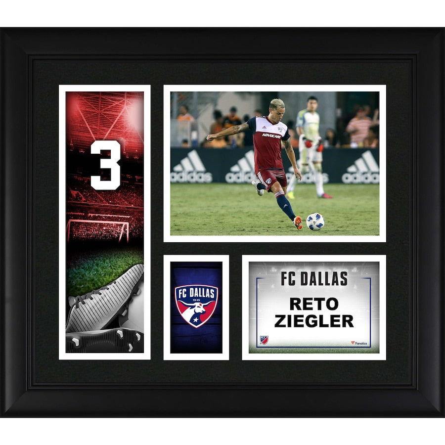 Reto Ziegler FC Dallas Framed 15'' x 17'' Player Collage