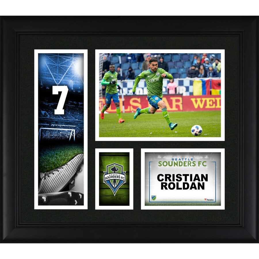 Cristian Roldan Seattle Sounders FC Framed 15'' x 17'' Player Collage