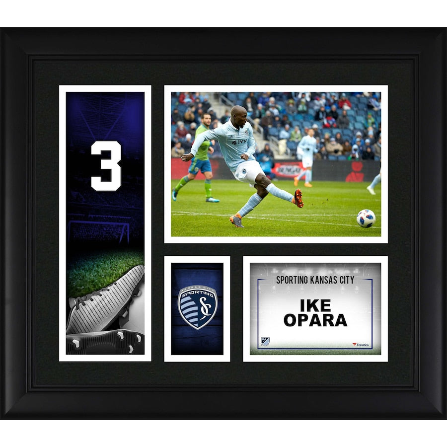 Ike Opara Sporting Kansas City Framed 15'' x 17'' Player Collage