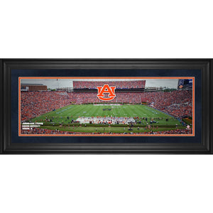 Auburn Tigers Framed 10'' x 30'' Jordan-Hare Stadium Panoramic Photograph