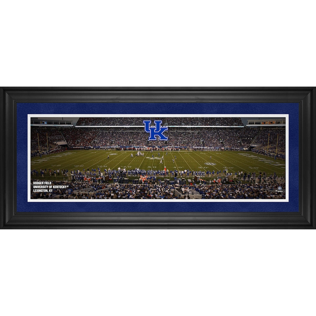 Kentucky Wildcats Framed 10'' x 30'' Kroger Filed Panoramic Photograph