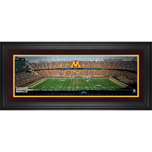 Minnesota Golden Gophers Framed 10'' x 30'' TCF Bank Stadium Panoramic Photograph