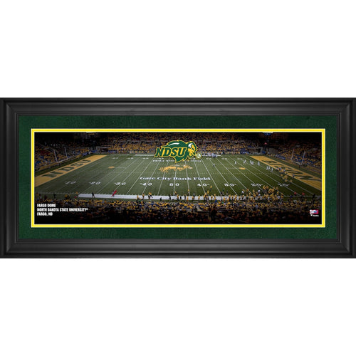 North Dakota State Bison Framed 10'' x 30'' Fargo Dome Panoramic Photograph