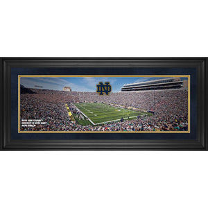 Notre Dame Fighting Irish Framed 10'' x 30'' Notre Dame Stadium Panoramic Photograph