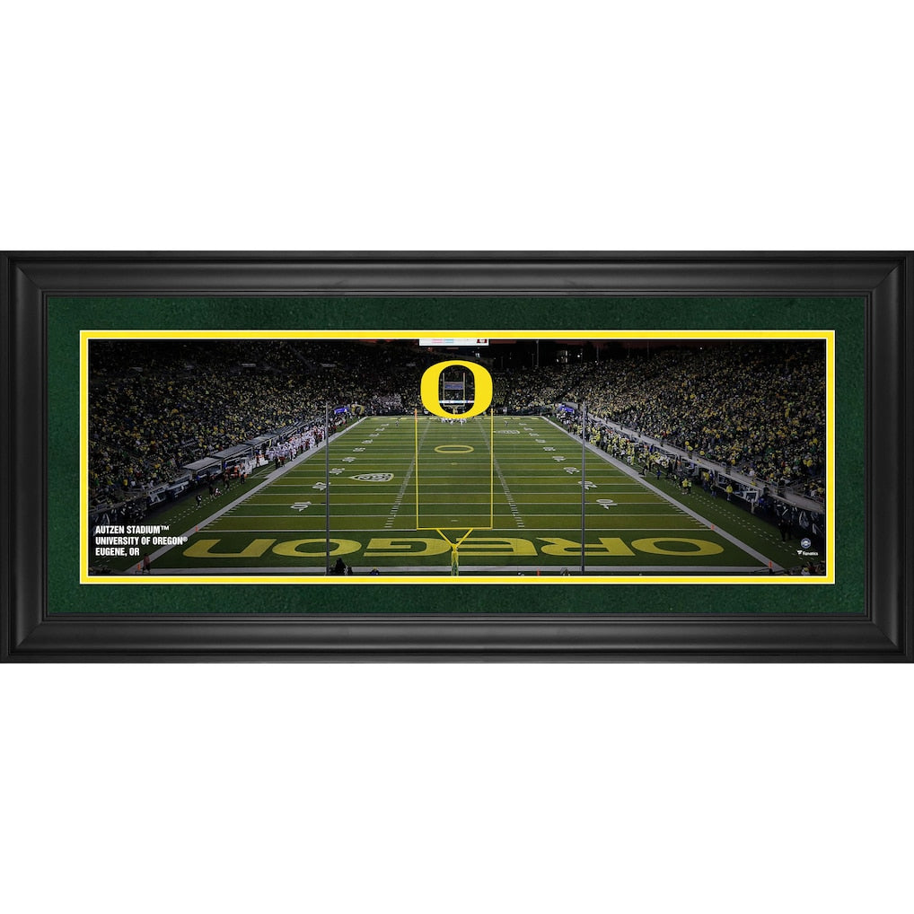 Oregon Ducks Framed 10'' x 30'' Autzen Stadium Panoramic Photograph
